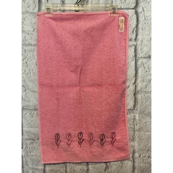 Vintage Hand Towel & Washcloths Set of 3 Dundee Pink - Picture 6 of 8